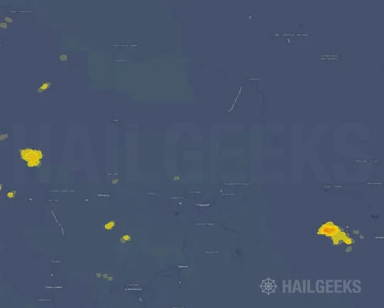 Hail map for Flagstaff, AZ