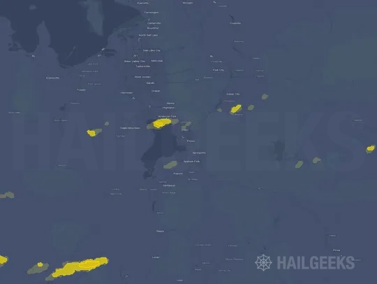 Hail map for Provo, UT