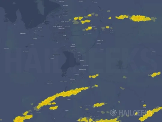 Hail map for Provo, UT