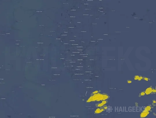 Hail map for Denver, CO