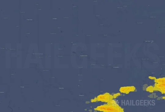 Hail map for Grand Forks, ND