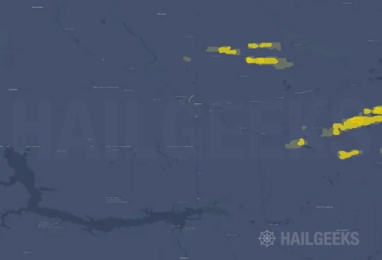 Hail map for Minot, ND