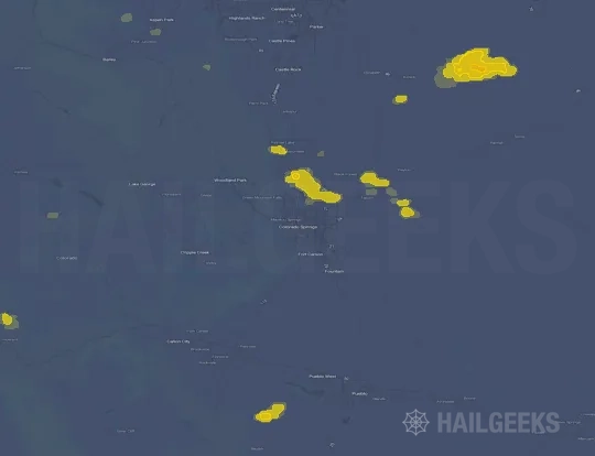 Hail map for Colorado Springs, CO