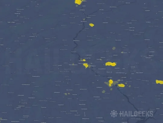 Hail map for Harrisburg, PA