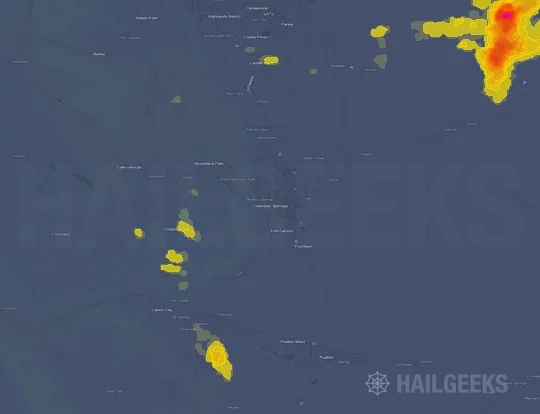 Hail map for Colorado Springs, CO