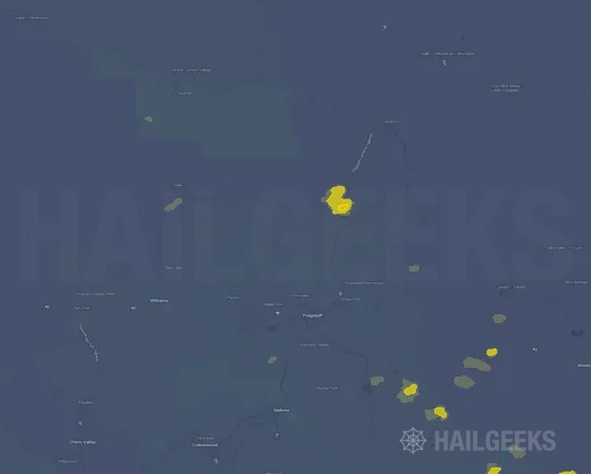 Hail map for Flagstaff, AZ