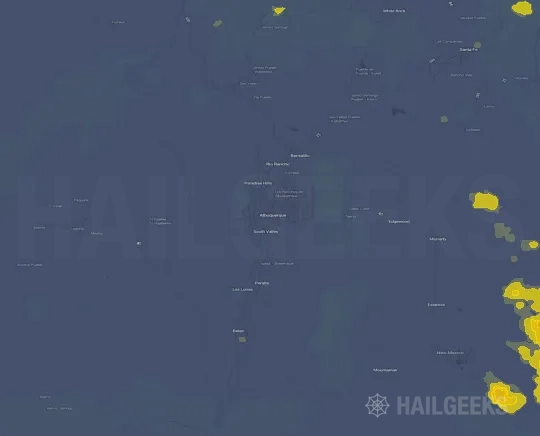 Hail map for Albuquerque, NM