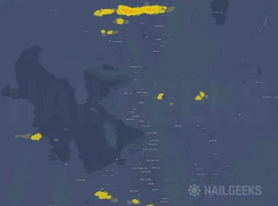 Hail map for Ogden, UT