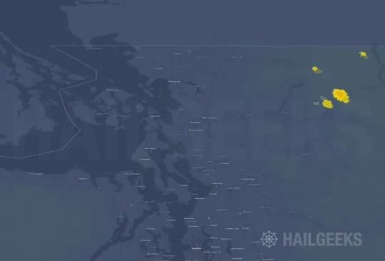 Hail map for Mount Vernon, WA