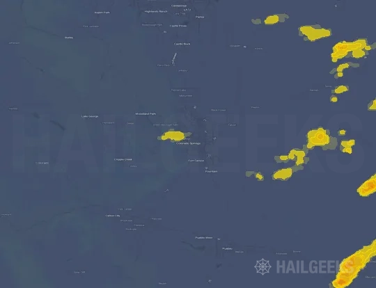 Hail map for Colorado Springs, CO