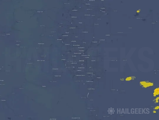 Hail map for Denver, CO