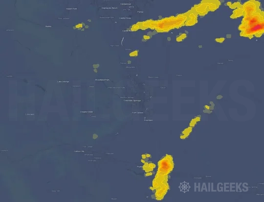 Hail map for Colorado Springs, CO