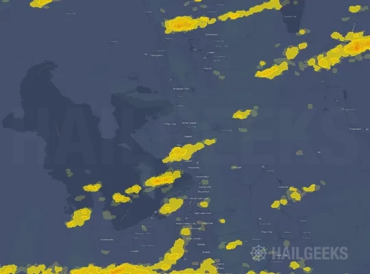 Hail map for Ogden, UT