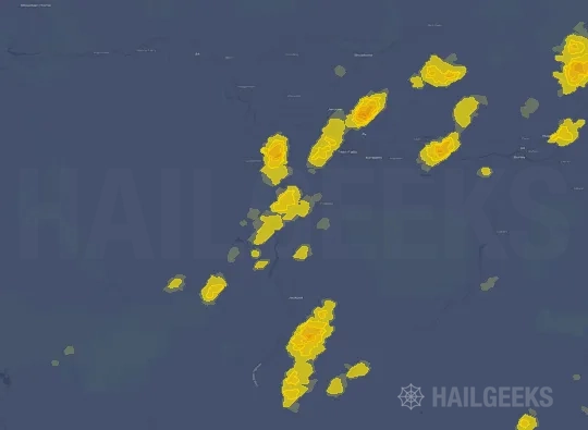 Hail map for Twin Falls, ID