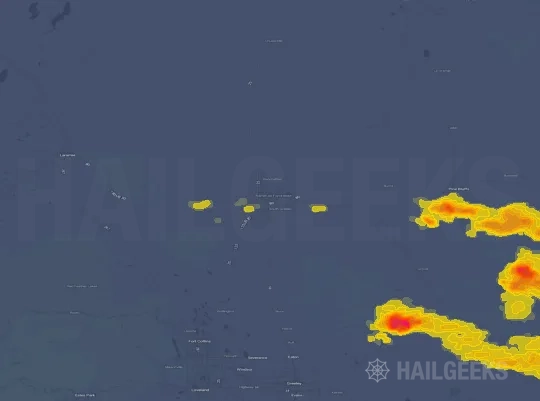 Hail map for Cheyenne, WY