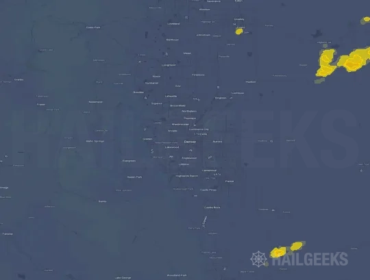 Hail map for Denver, CO