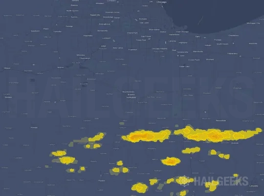 Hail map for Kankakee, IL
