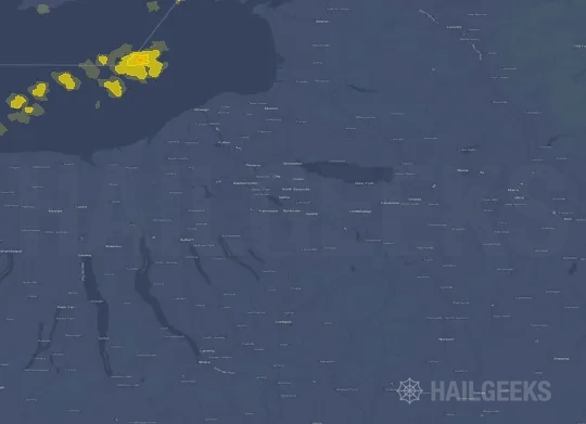 Hail map for Syracuse, NY
