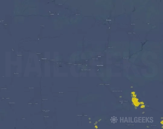 Hail map for Farmington, NM