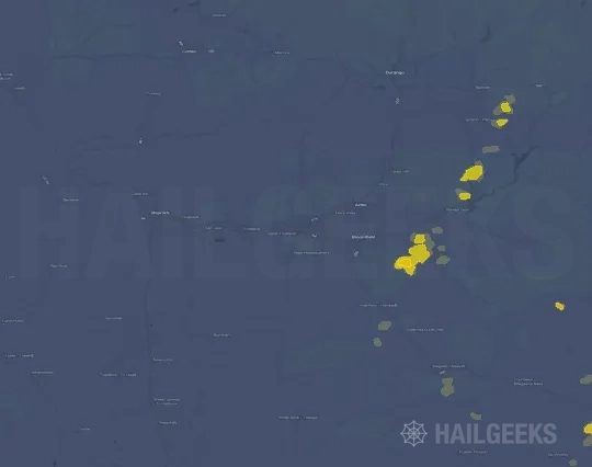 Hail map for Farmington, NM