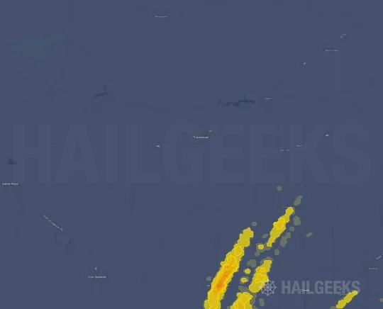 Hail map for Tucumcari, NM