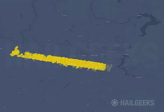 Hail map for Spokane, WA