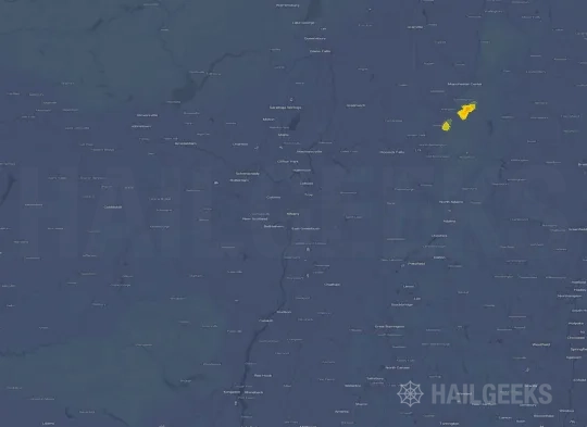 Hail map for Albany, NY
