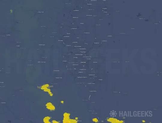 Hail map for Denver, CO