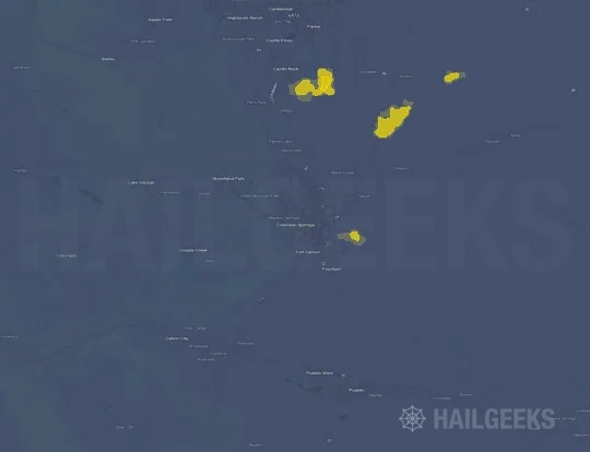 Hail map for Colorado Springs, CO