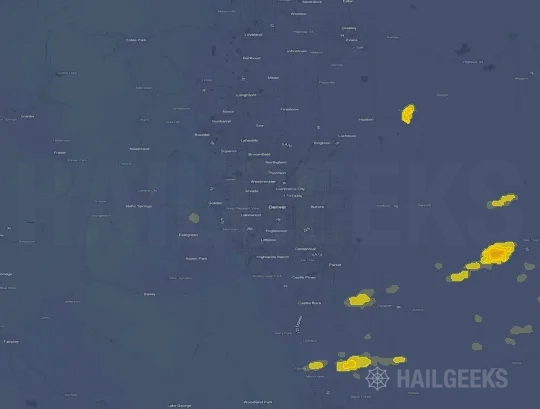 Hail map for Denver, CO