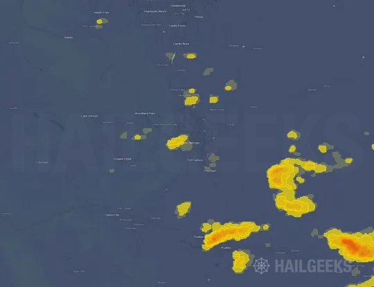 Hail map for Colorado Springs, CO