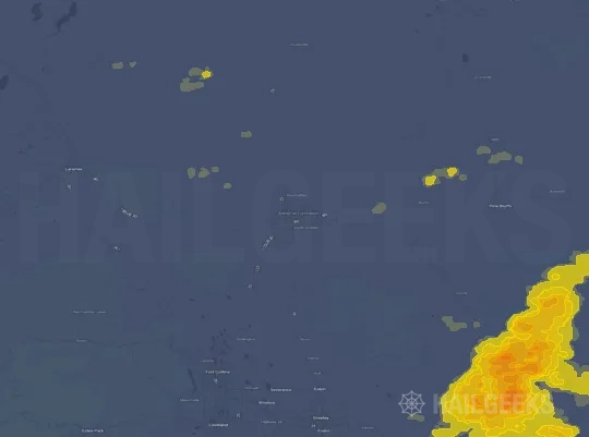 Hail map for Cheyenne, WY