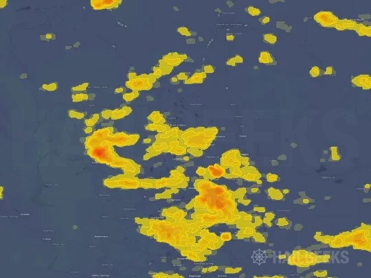 Hail map for Fort Collins, CO