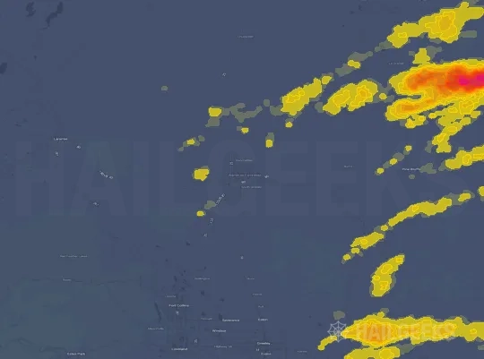 Hail map for Cheyenne, WY