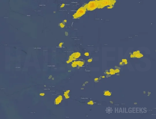 Hail map for Colorado Springs, CO