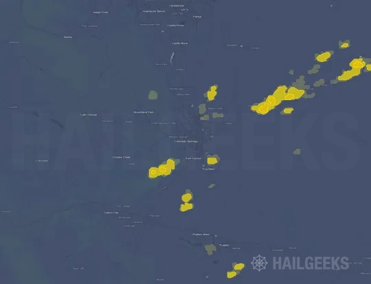 Hail map for Colorado Springs, CO