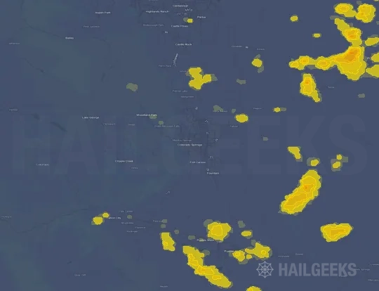 Hail map for Colorado Springs, CO