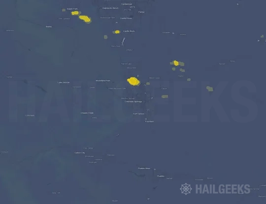 Hail map for Colorado Springs, CO