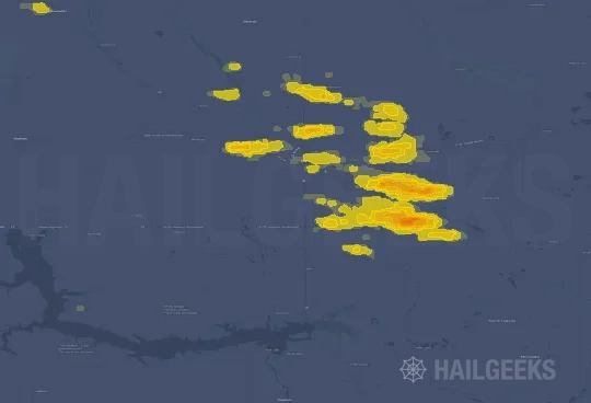 Hail map for Minot, ND