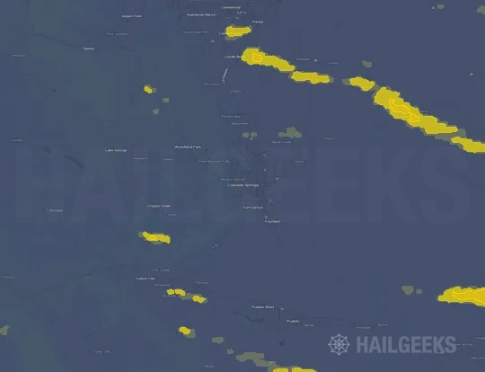 Hail map for Colorado Springs, CO
