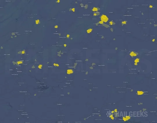Hail map for Lynchburg, VA