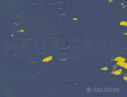 Hail map for Colorado Springs, CO