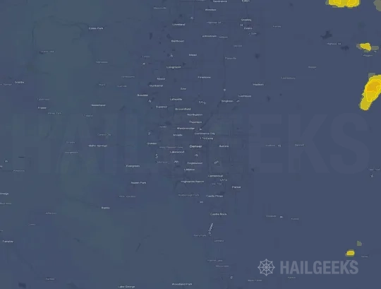 Hail map for Denver, CO