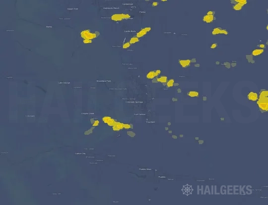 Hail map for Colorado Springs, CO