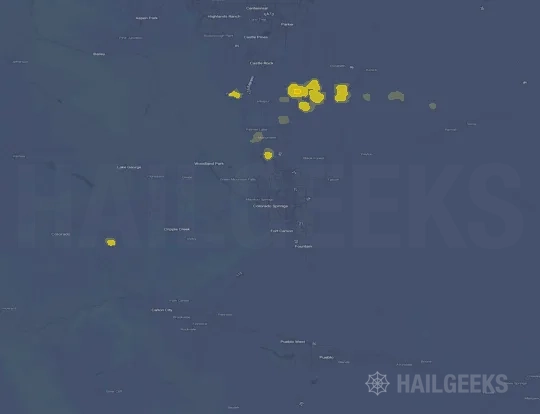Hail map for Colorado Springs, CO