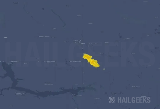 Hail map for Minot, ND