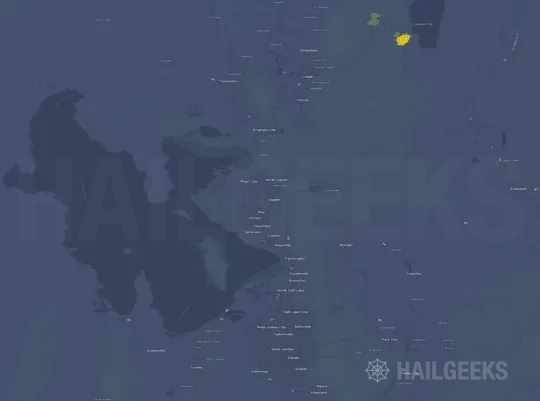 Hail map for Ogden, UT
