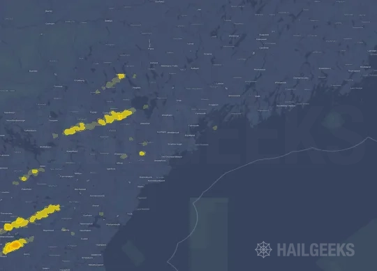 Hail map for Portland, ME