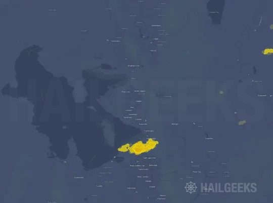 Hail map for Ogden, UT