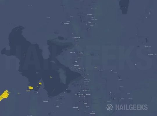 Hail map for Ogden, UT